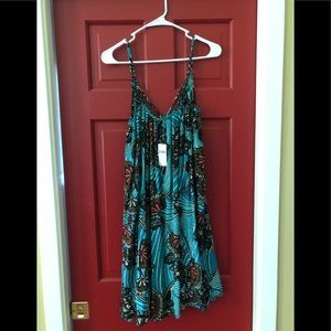Anthropologie tank flowy print dress.